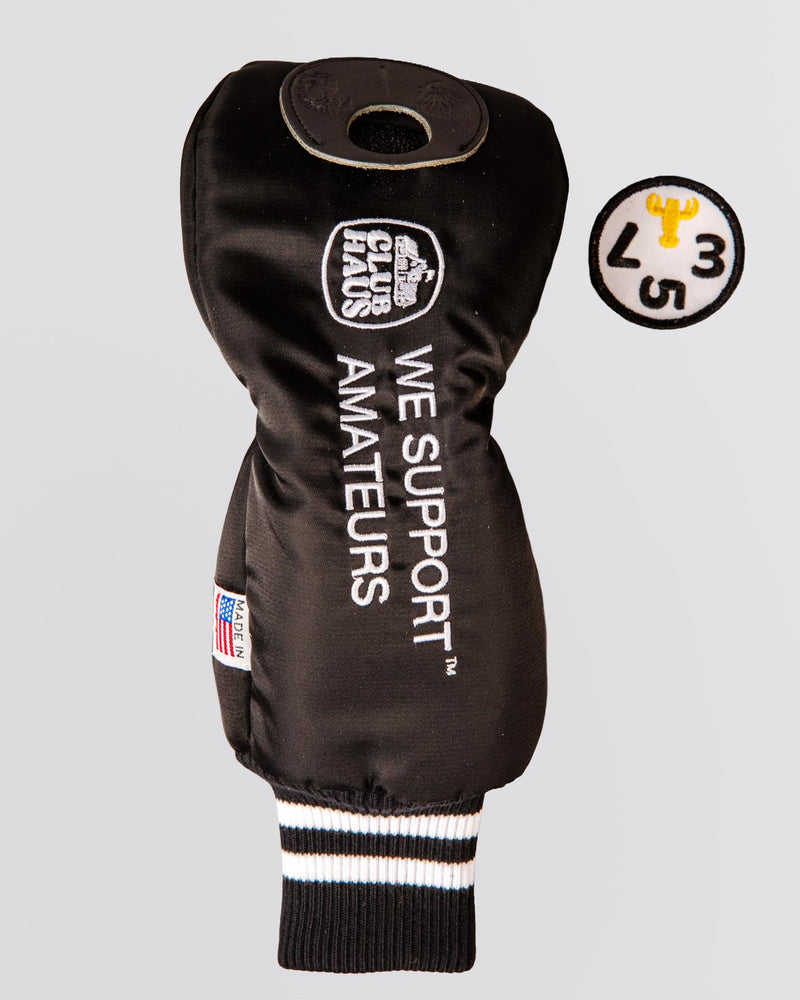 x Club Haus Nylon Twill Fairway Wood Head Cover