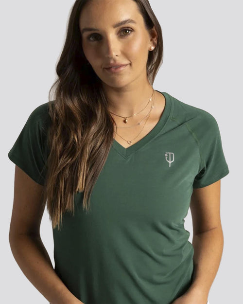 Womens 5.0 Tee Pritchard Green