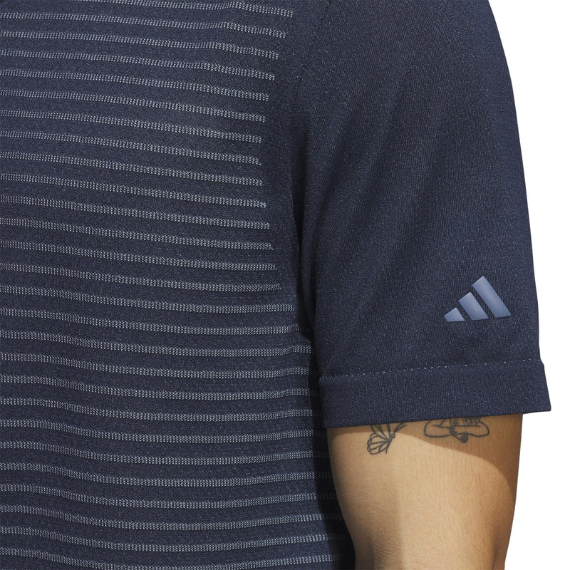 Ultimate365 Tour Seamless Stripe Polo Collegiate Navy