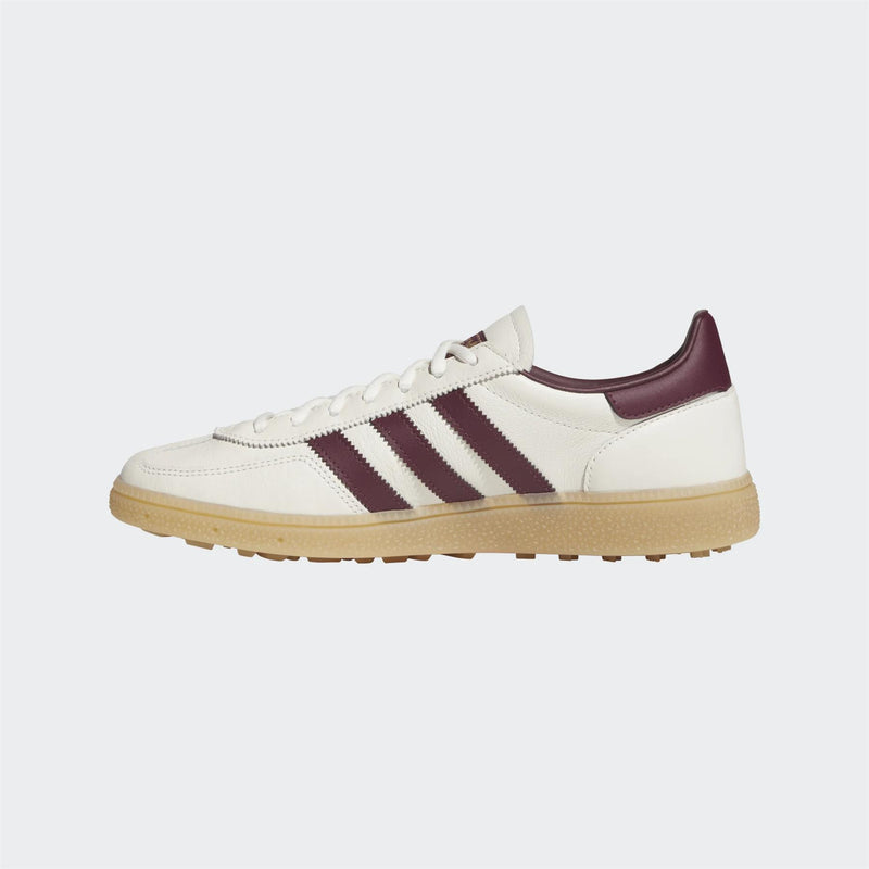Womens Spezial Spikeless Golf Shoes Off White/Maroon/Gum 3