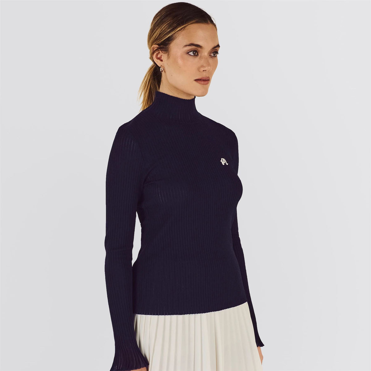 Womens Monika Turtleneck Midnight