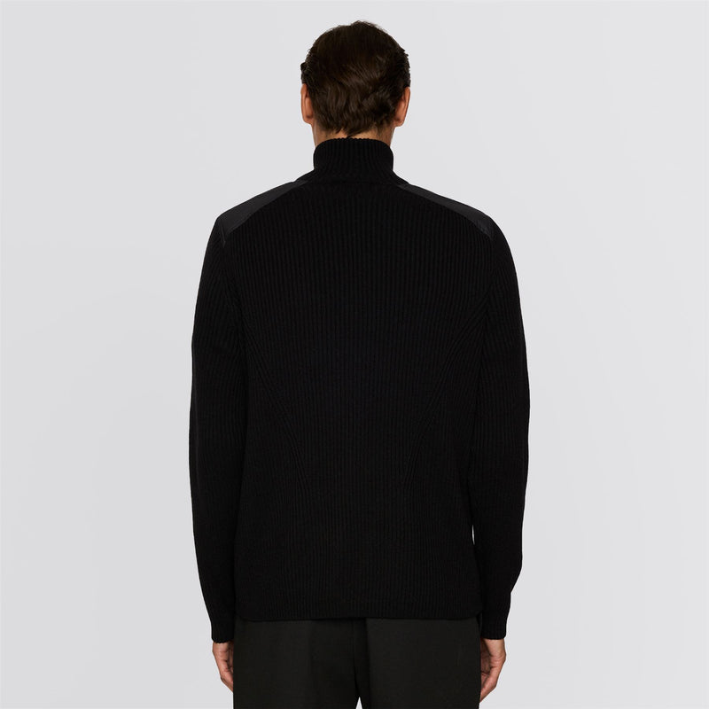 Martin Knitted Hybrid Jacket Black