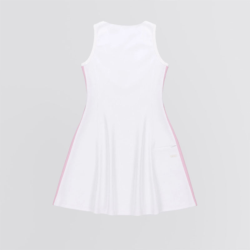 Womens Air Loft Ribbon Sport Dress White/Pink
