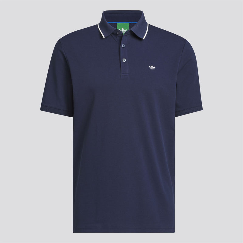 Originals Twistknit Trefoil Polo Night Indigo/Chalk White