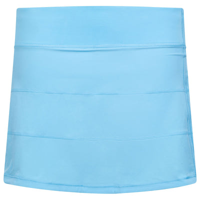 x TRENDYGOLF Womens Pace Rival Mid-Rise Skirt Long 4" Liner Length Blue Chill - SS23