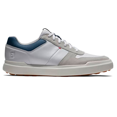 Contour Casual Spikeless Golf Shoe White/Navy/Grey - 2024