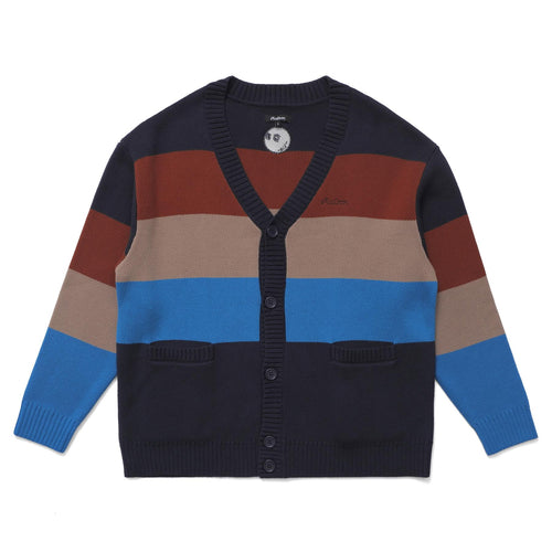 Fairbanks Cardigan Sweater Royal/Navy/Rust - AW24