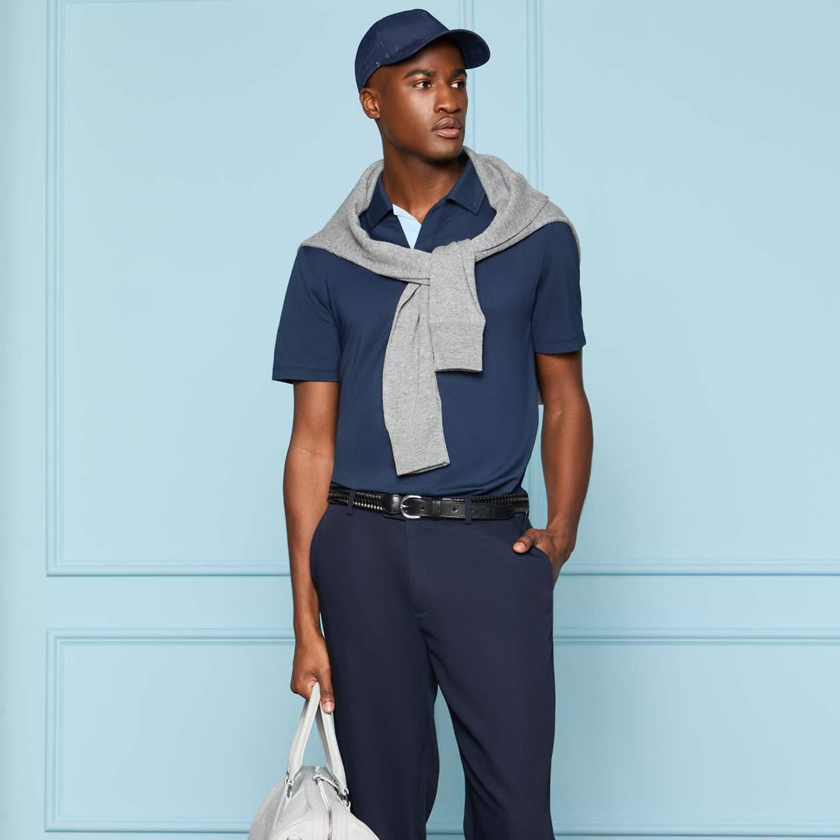 All Play Jonny Collar Stretch Knit Polo Twilight