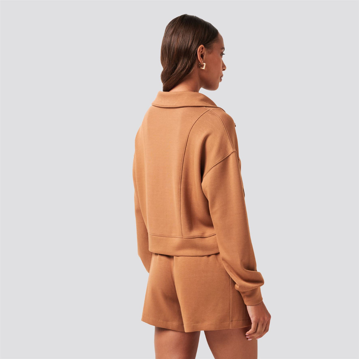 Womens Skyloft Soft 1/2 Zip Chestnut