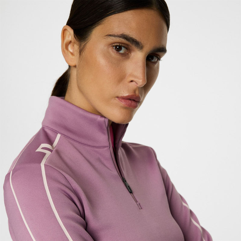 Womens Nefe Quarter Zip Mid Layer Very Grape