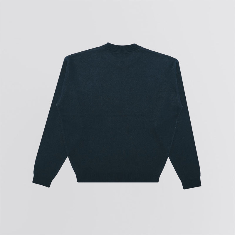 Cade Knit Crew Sweater Navy