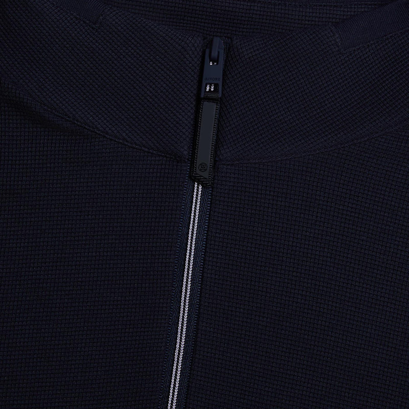 Waffle Knit Quarter Zip Twilight