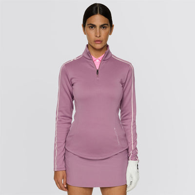 Womens Nefe Quarter Zip Mid Layer Very Grape