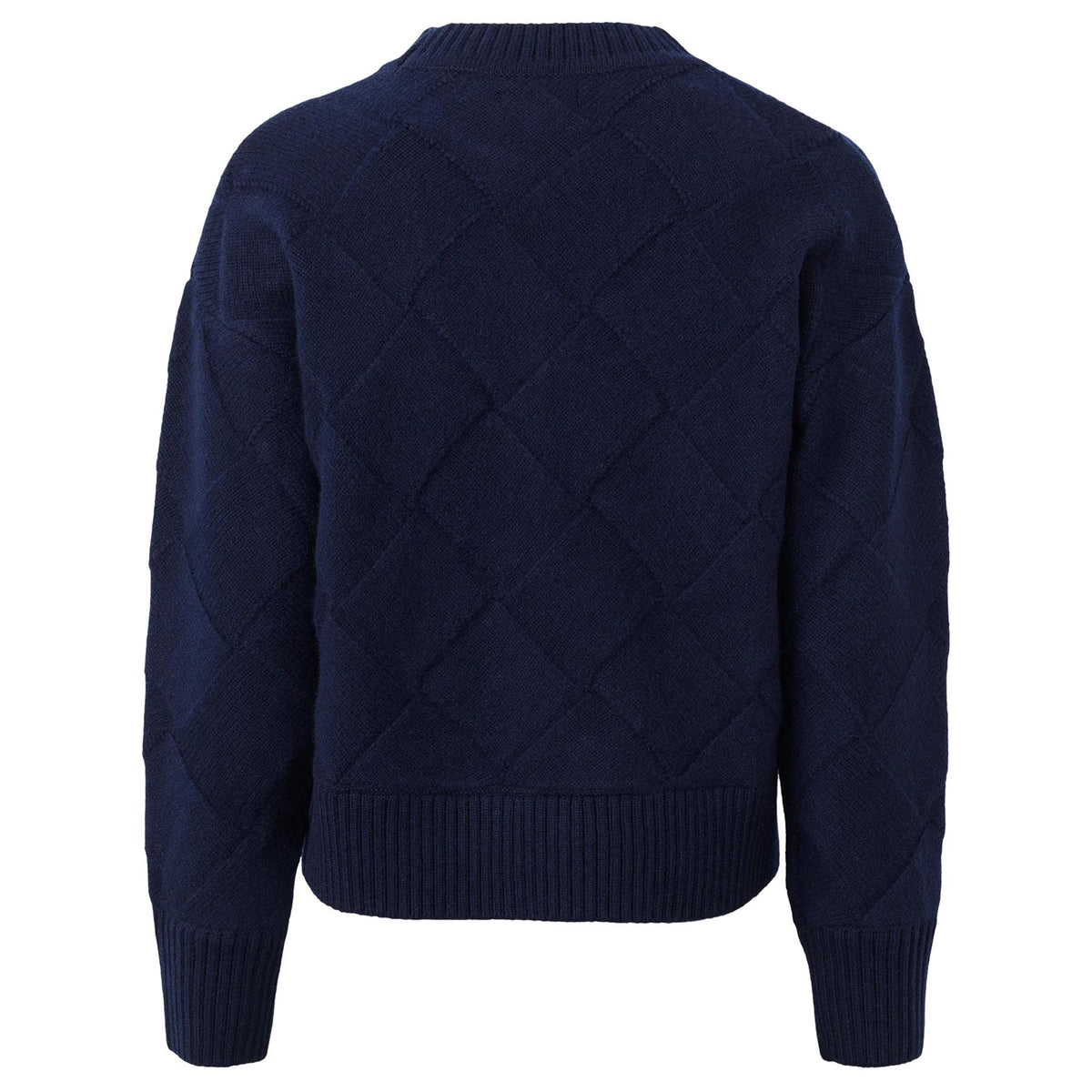 Womens Charlotte Basket Weave Knit Pageant Blue