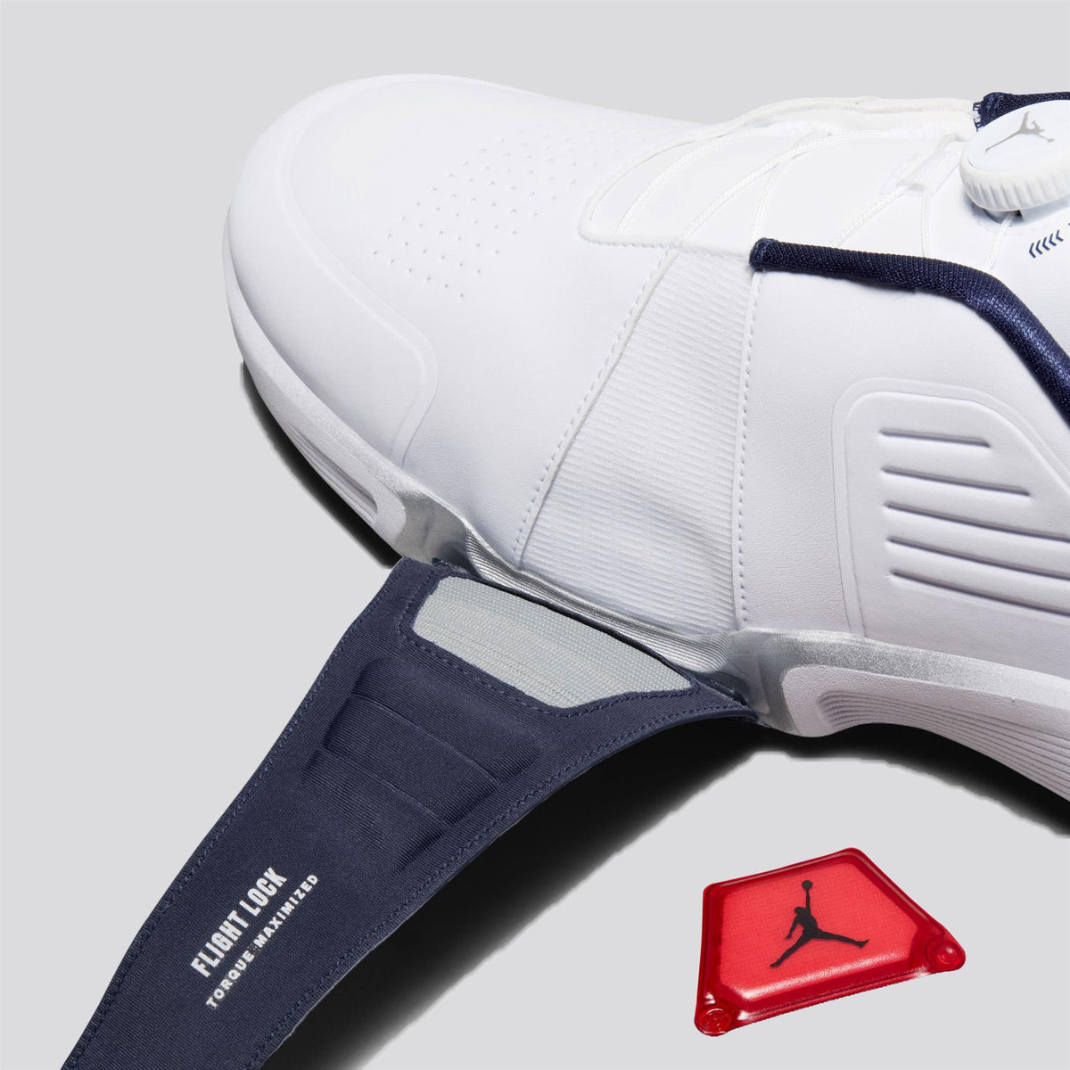 Air Jordan Rev Golf Shoes White/White/Midnight Navy/Lt Smoke Grey