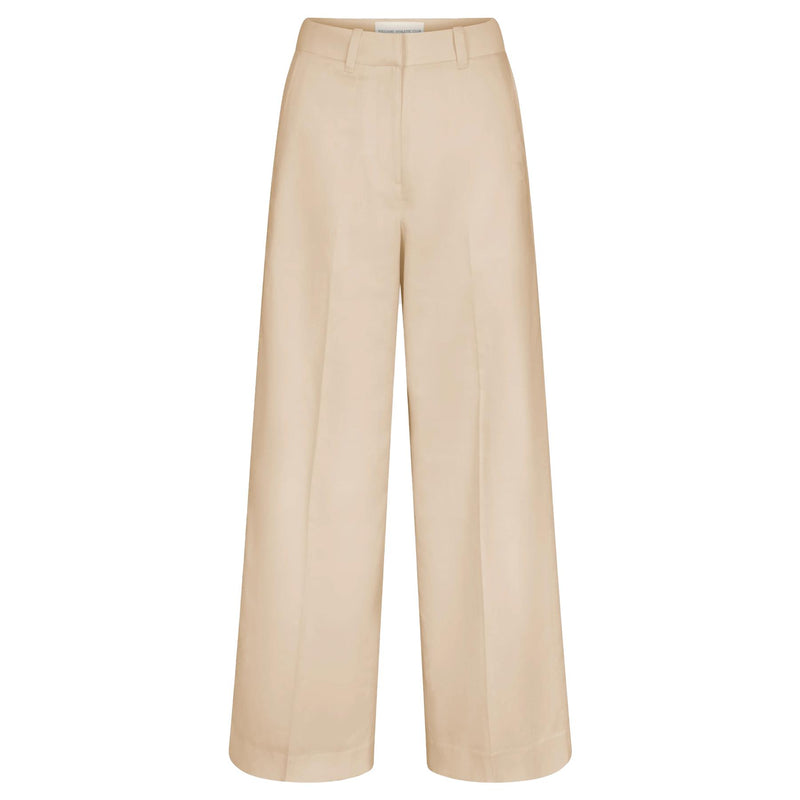 Womens Katherine Wide Leg Pants Pinky White