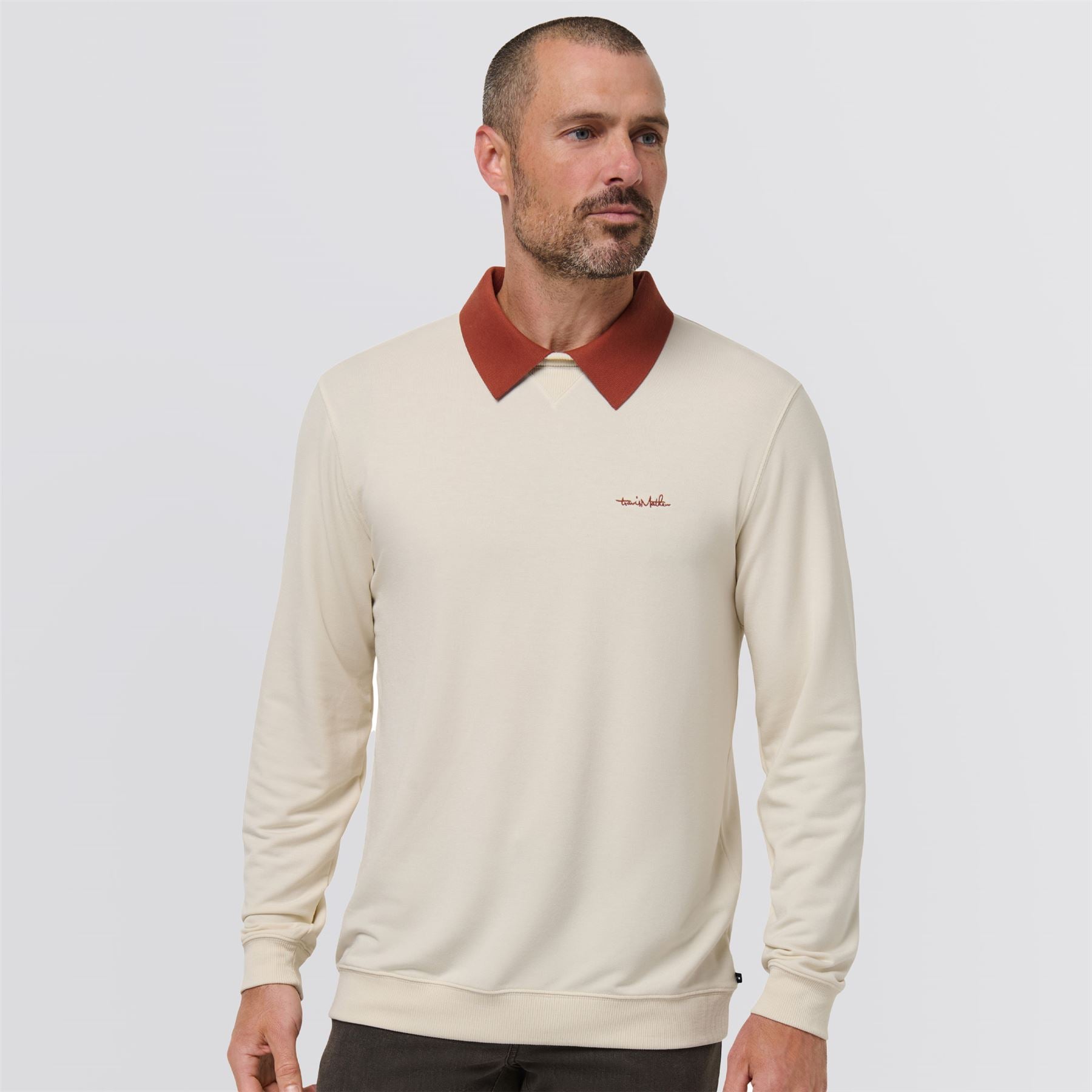 Amenities Collar Crew Sweater Birch