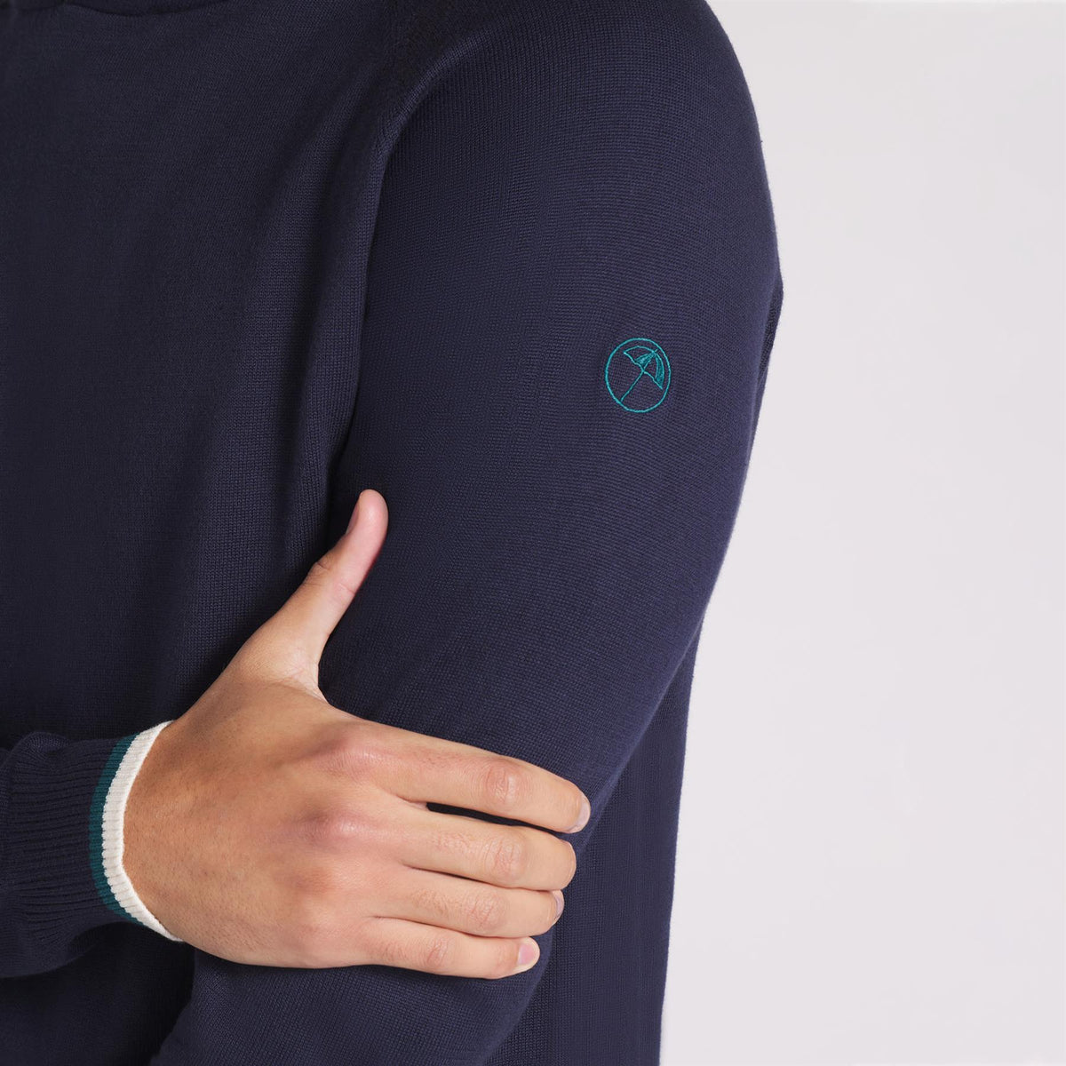 x AP Knit Hoodie Deep Navy