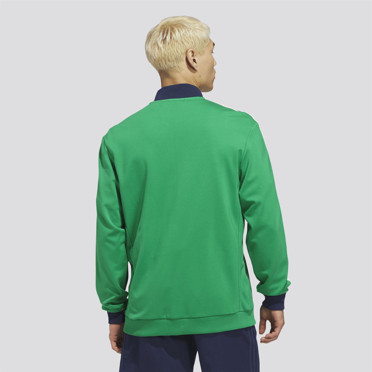 Originals 3-Stripe Quarter Zip Green/Night Indigo