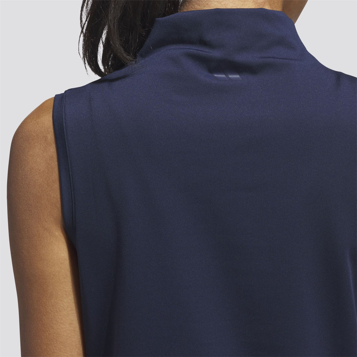 Womens Ultimate365 SL Mock Neck Polo Collegiate Navy