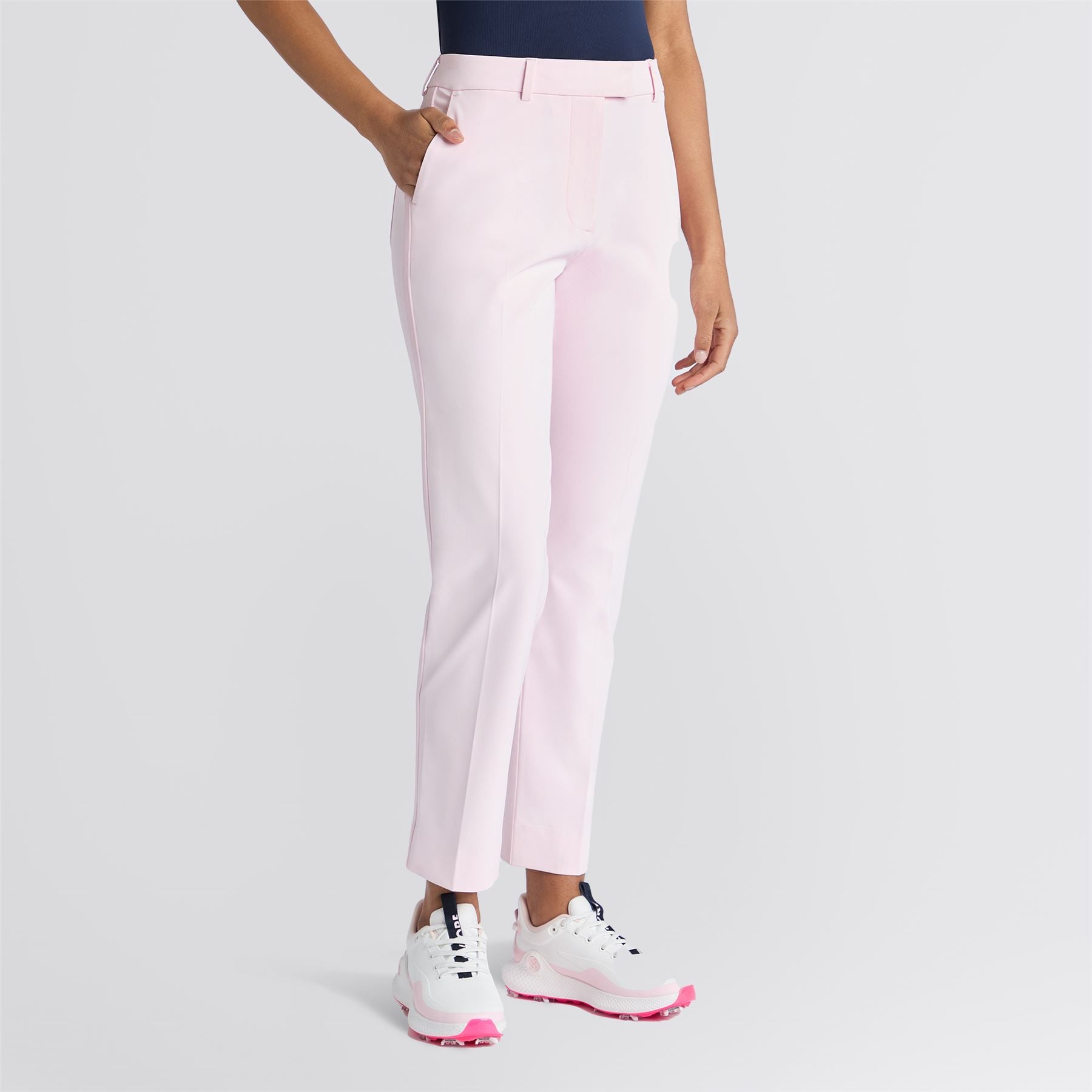 Womens Stretch Performance Twill Straight Leg Pants Blush