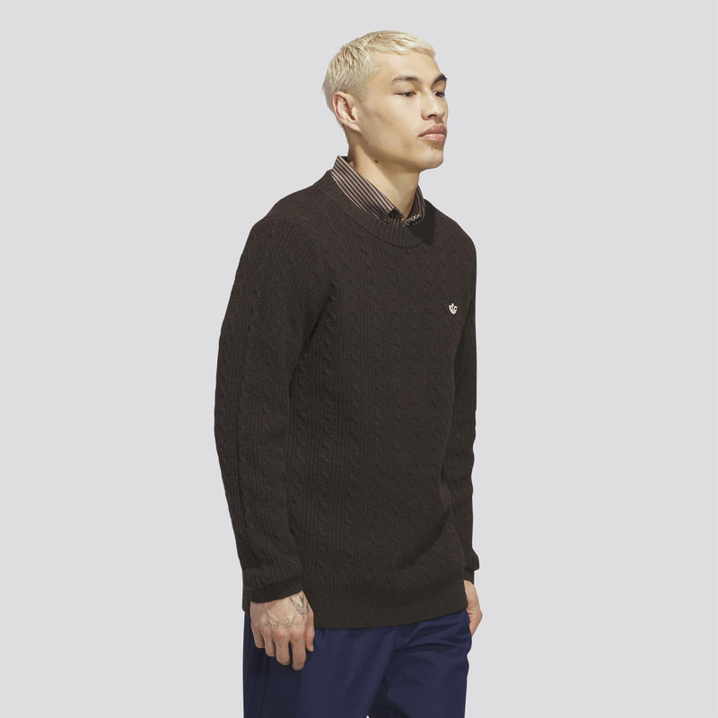 Originals Novelty Cableknit Sweater Dark Brown