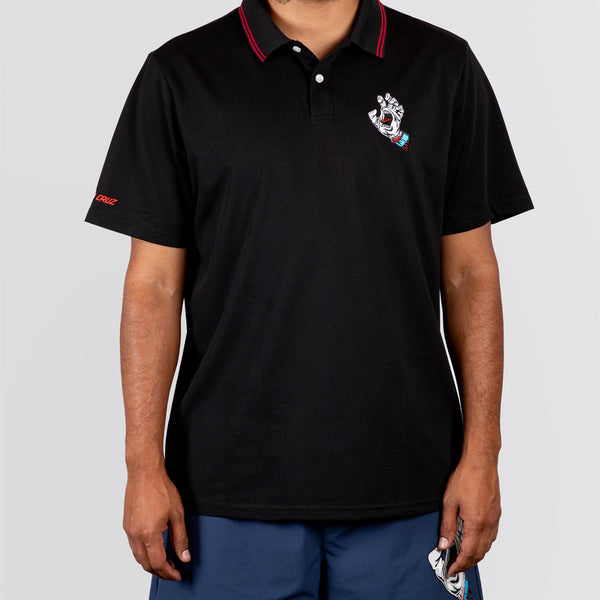 Malbon x Santa Cruz Fairway Polo Black | TRENDYGOLF USA
