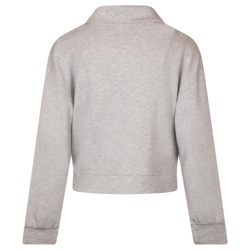 Womens Skyloft Soft Half Zip Mid Layer Heather Light Grey