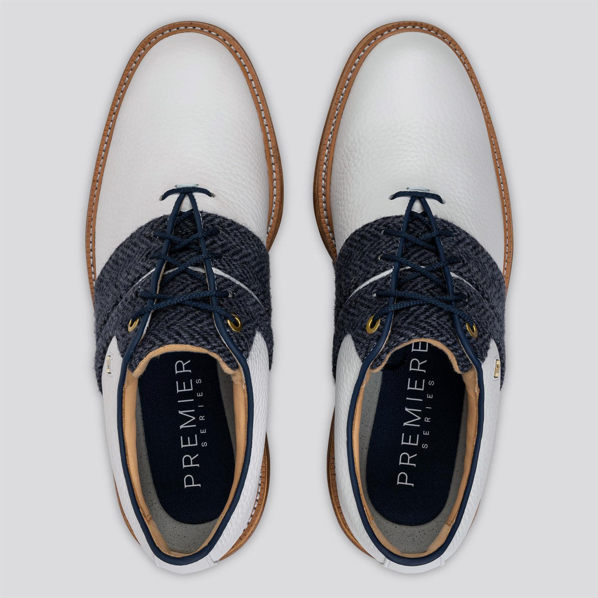 Premiere Series Packard Spiked Golf Shoes White/Navy