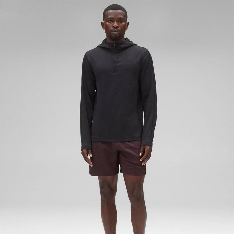 Knit Solotex Mesh Tiebreak Hoodie Black