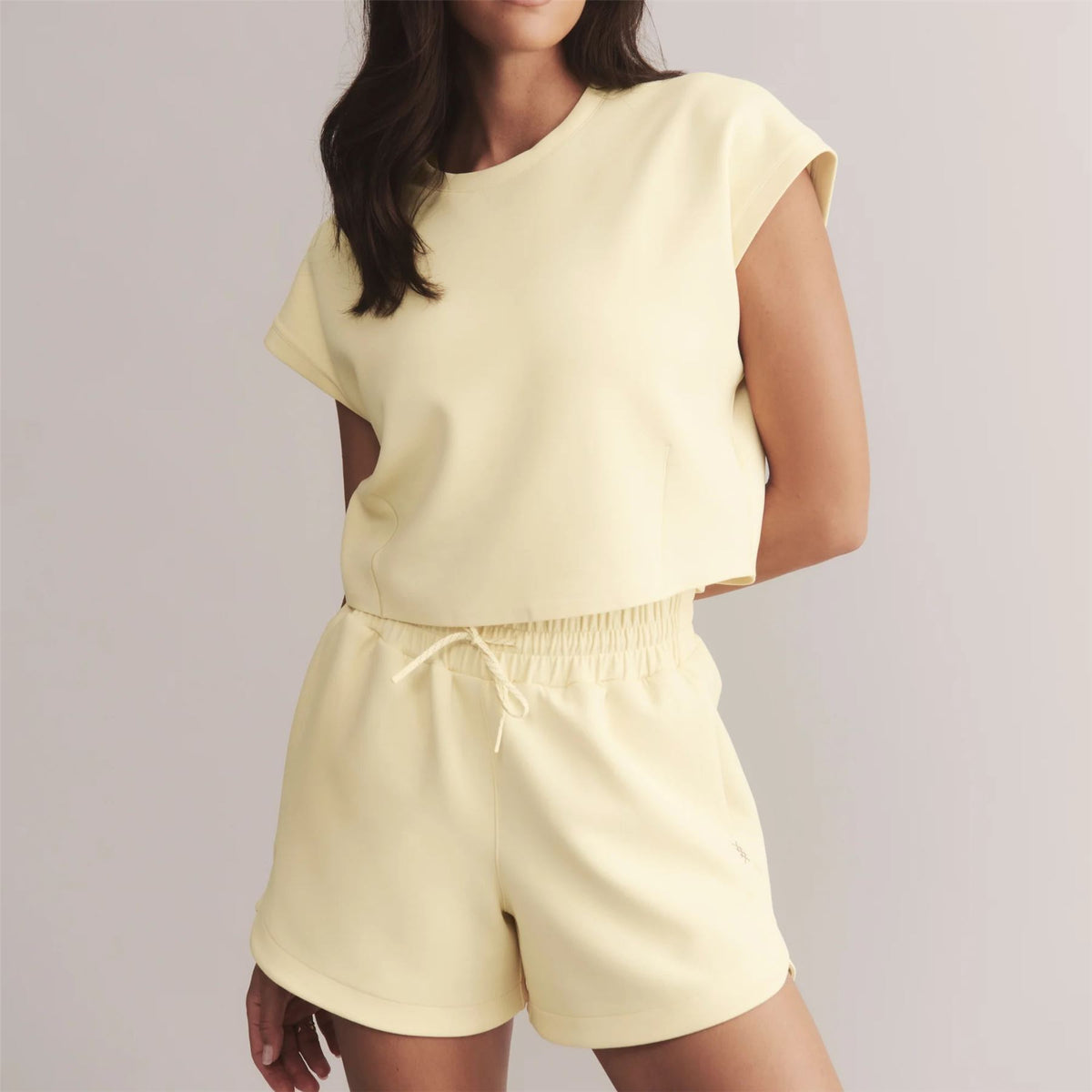 Womens DreamGlow Shorts Lemon Mist