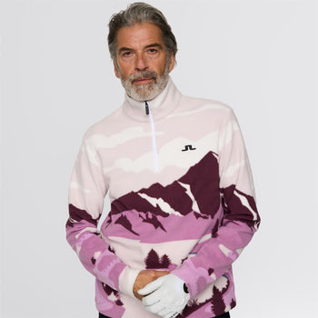 J.Lindeberg Sammie Pile Lightweight Jacket Landscape Fleece Purple