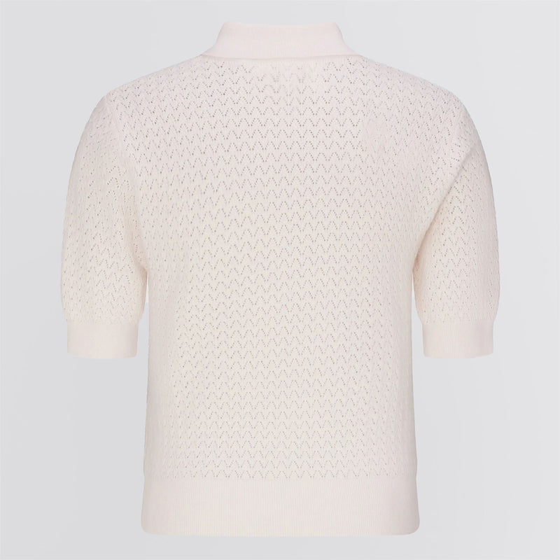 Womens Victoria Polo Pinky White