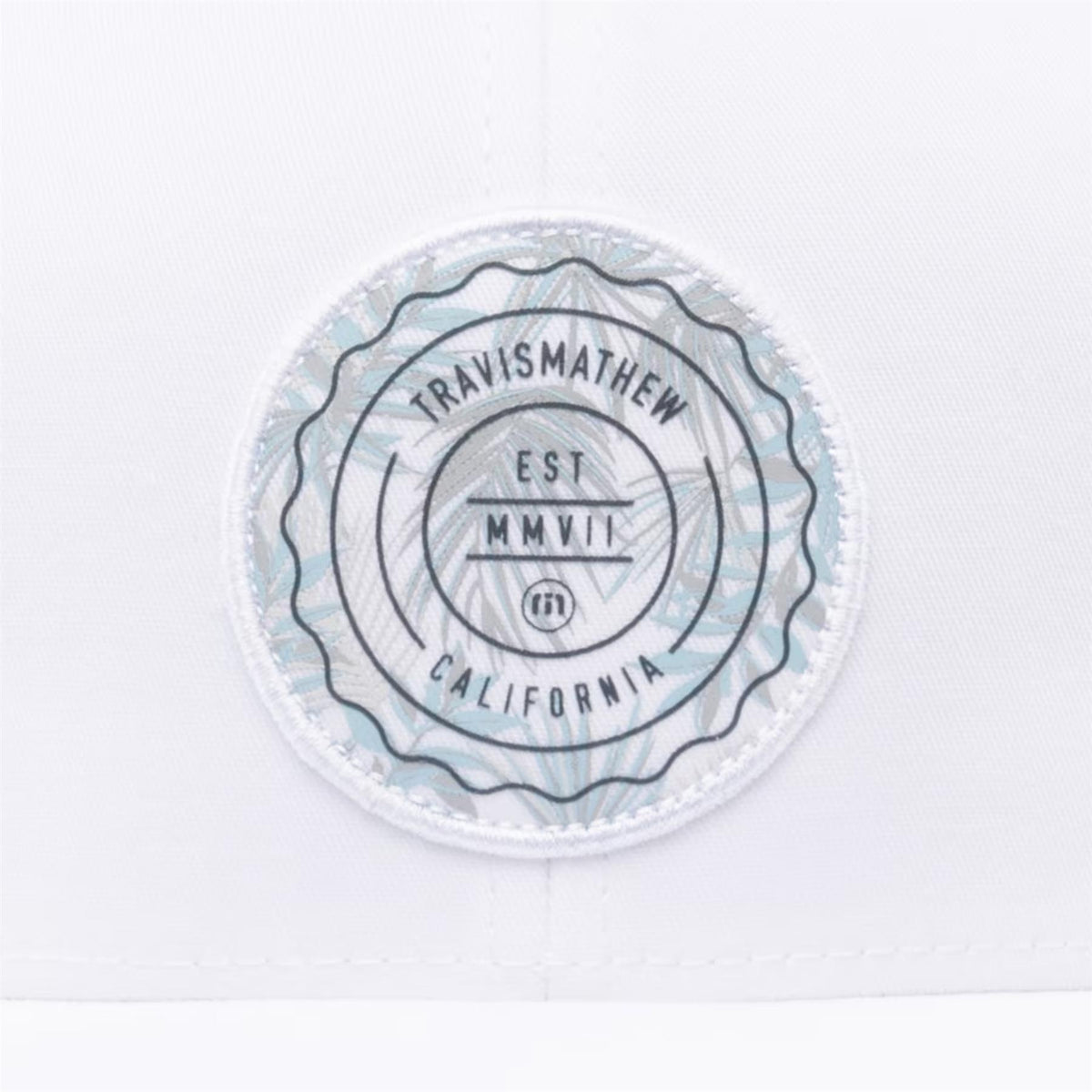 The Patch Floral Cap White