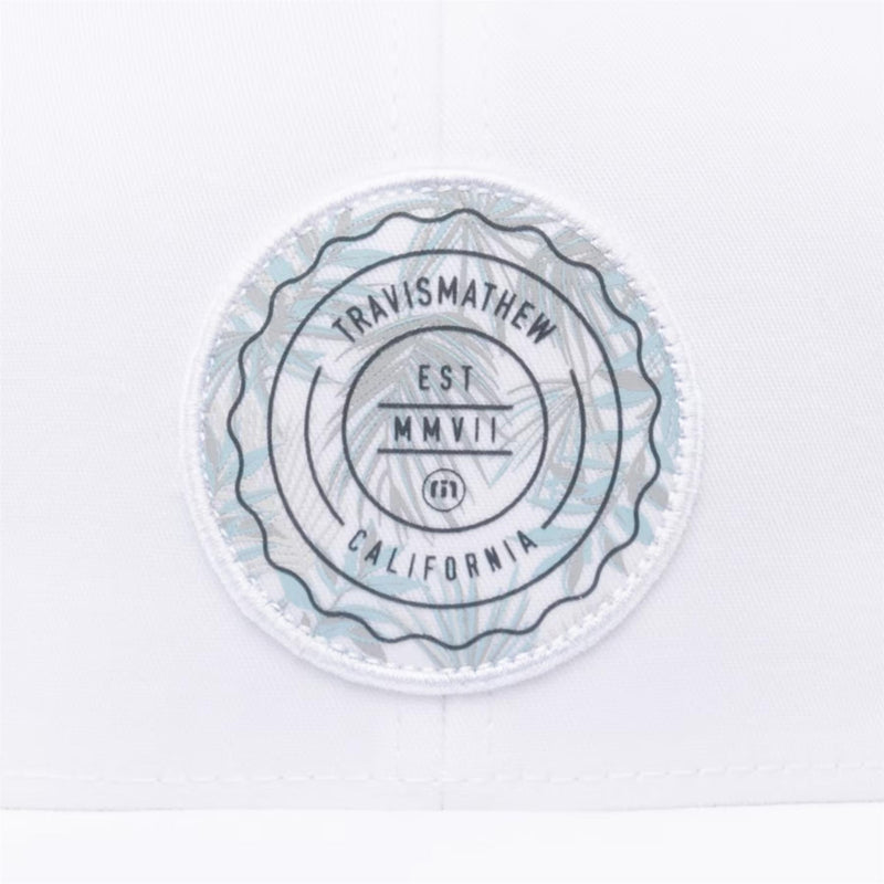 The Patch Floral Cap White