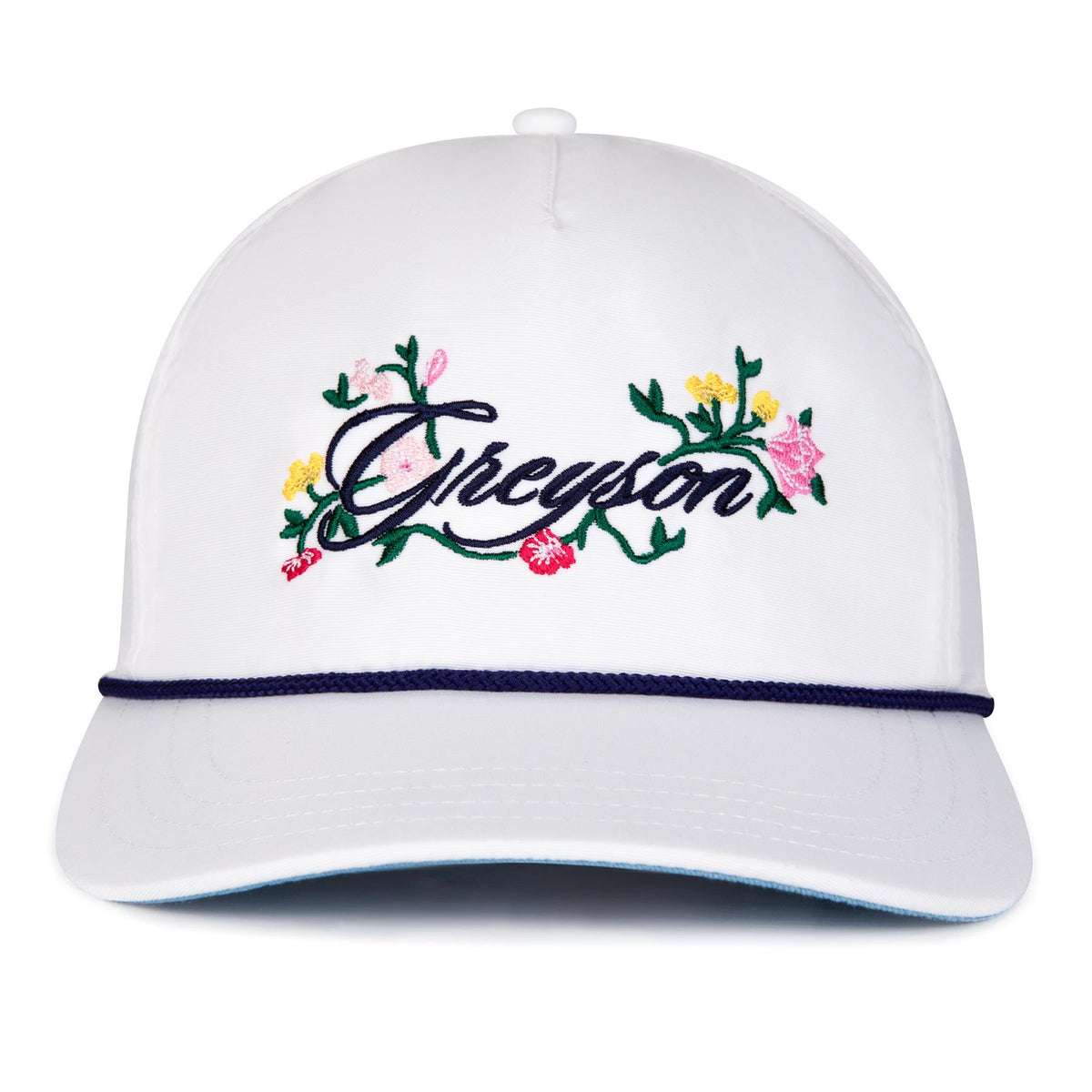 Floral Greyson Rope Hat Arctic