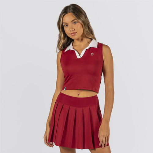 Swing Skirt 15-Inch Deep Crimson