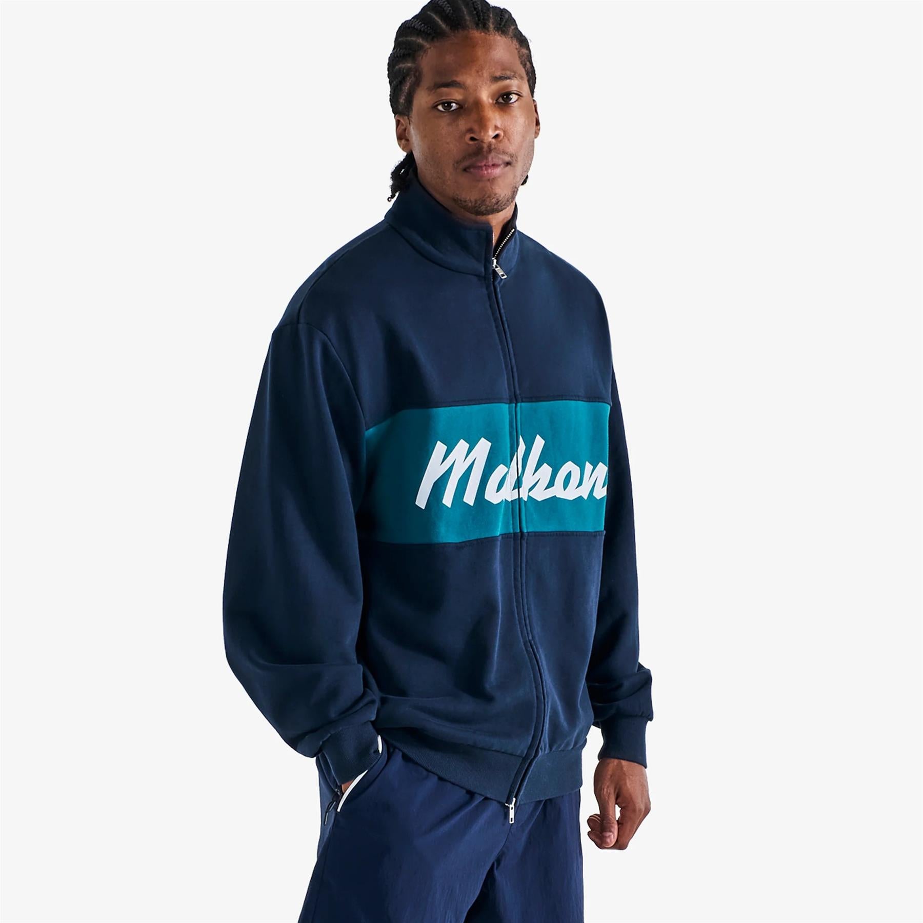 University Double Zip Navy