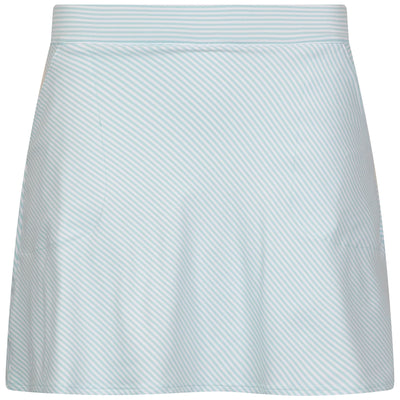 Womens Vista Stripe Sally Trim Skort Blue Spruce/White