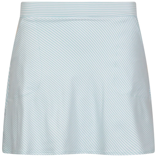 Womens Vista Stripe Sally Trim Skort Blue Spruce/White