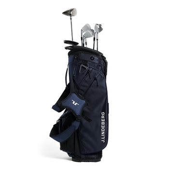 J.Lindeberg JL Flare Synthetic Leather Golf Bag JL Navy