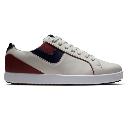 Womens Links Spikeless Golf Shoe Bone/Burgundy