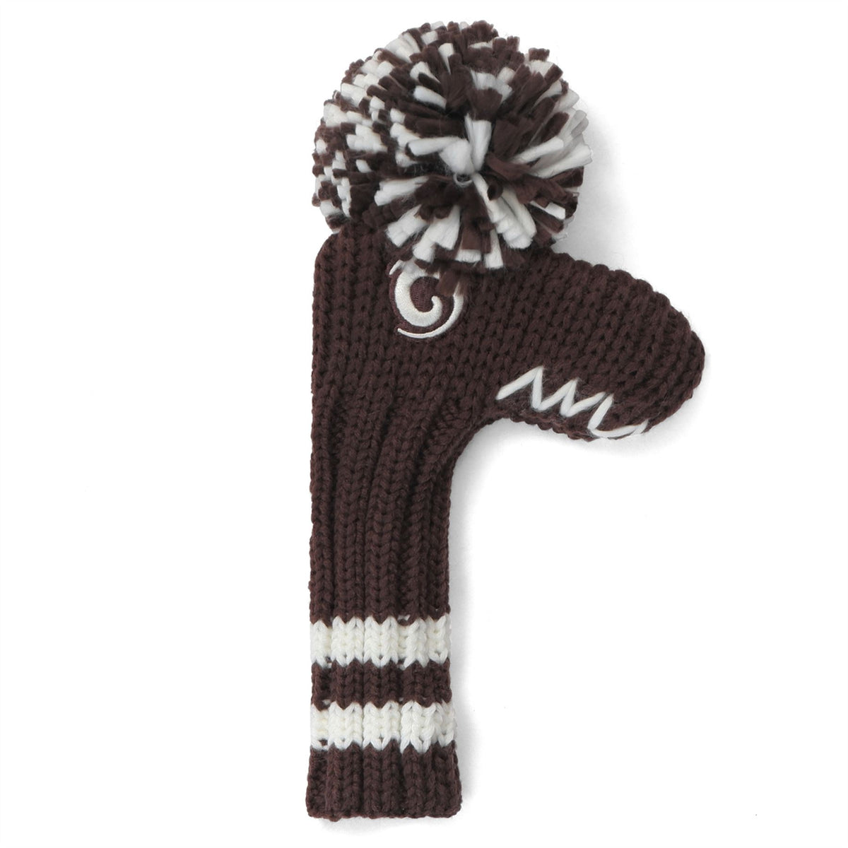 Pom Knit Blade Cover Brown