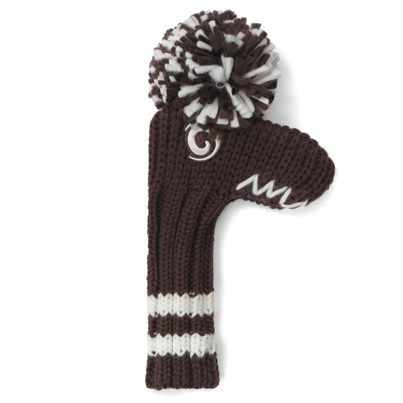 Pom Knit Blade Cover Brown