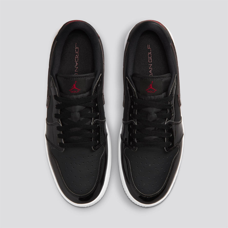 Air Jordan 1 Low G Spiked Golf Shoes Black/Varsity Red/White