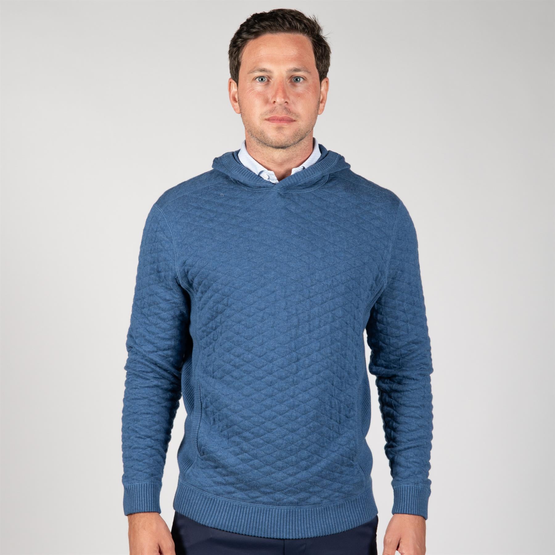 The Wallace Hooded Sweater Heathered Andover