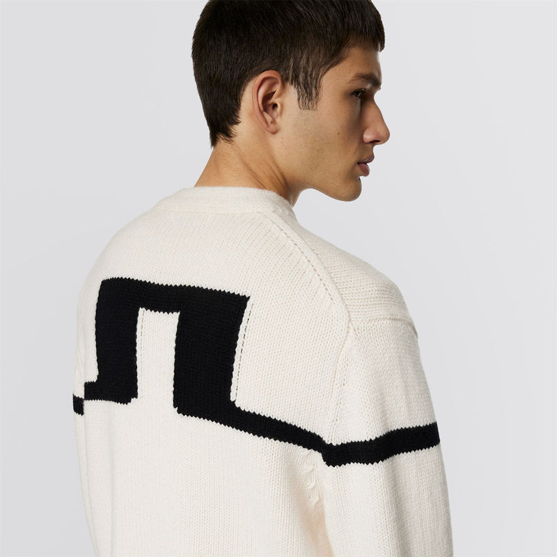 Kessler Biker Zip Knitted Jacket Moonbeam