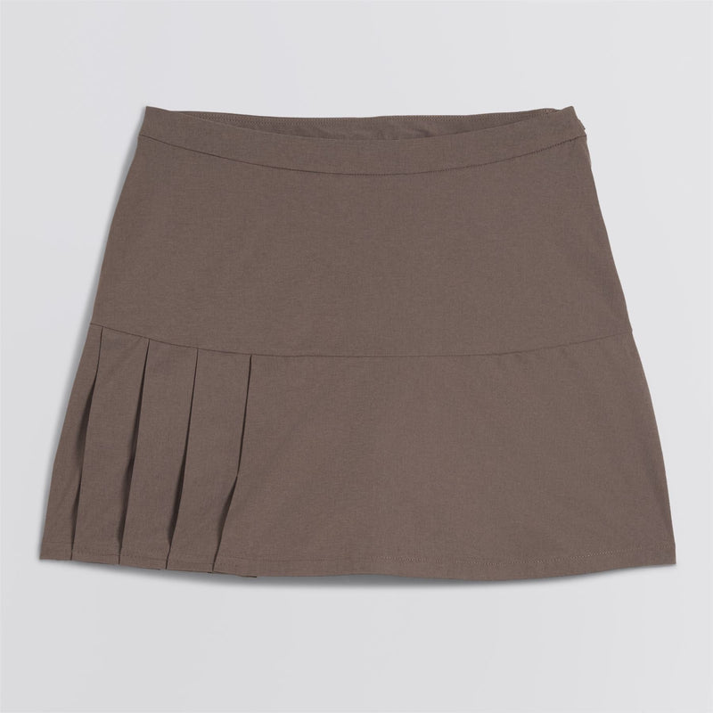 x AP Womens A-Sym Pleat Skirt Flat Bronze