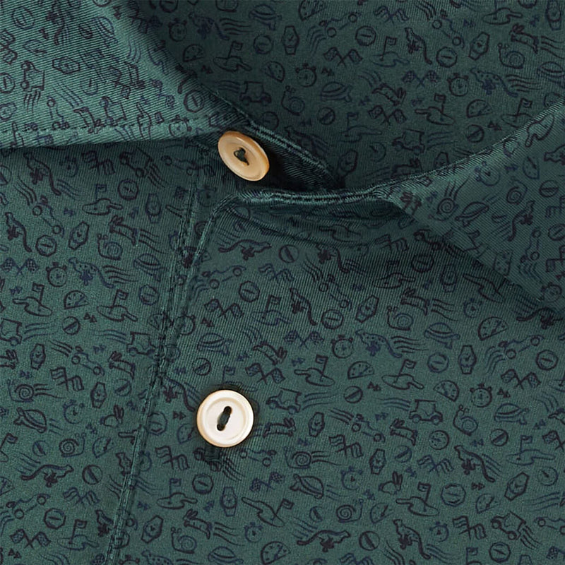 No Slow Play Performance Jersey Polo Nordic Pine