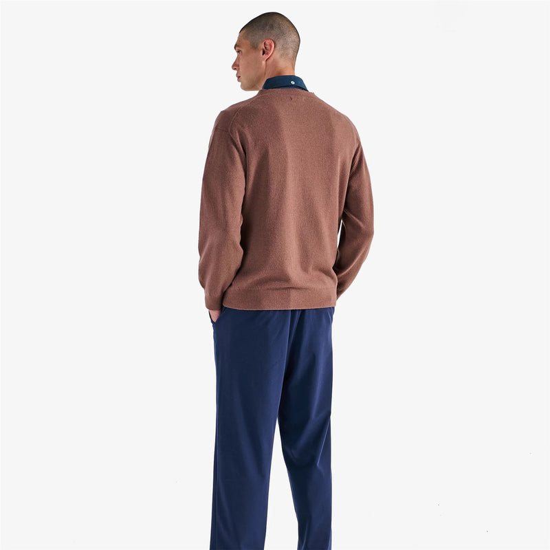 x Jesper Parnevik V-Neck Merino Wool Sweater Chocolate
